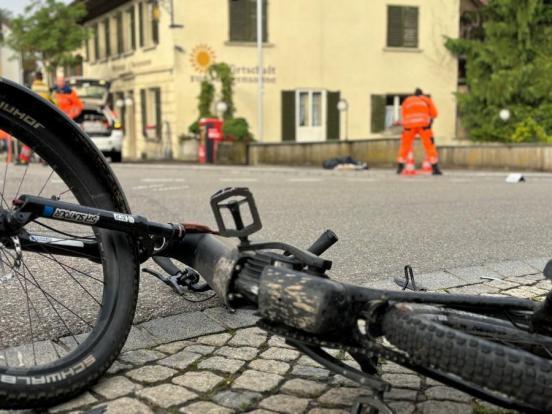 E-Bike in Unfallendlage