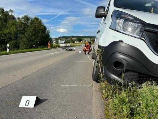 Unfallendlage der beiden beteiligten Fahrzeuge