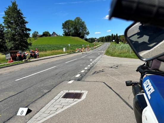 Übersicht und Spurenbild der Unfallstelle