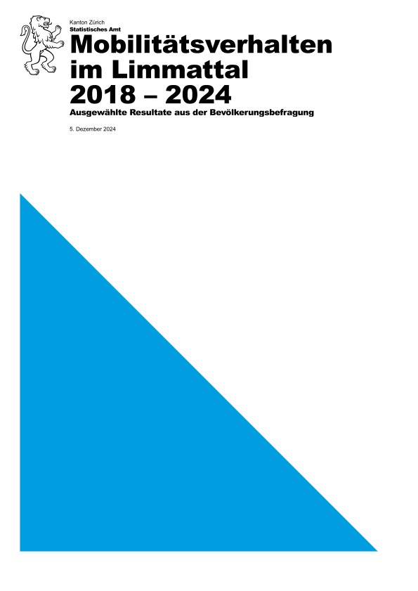 Mobilitätsverhalten im Limmattal 2018 bis 2024