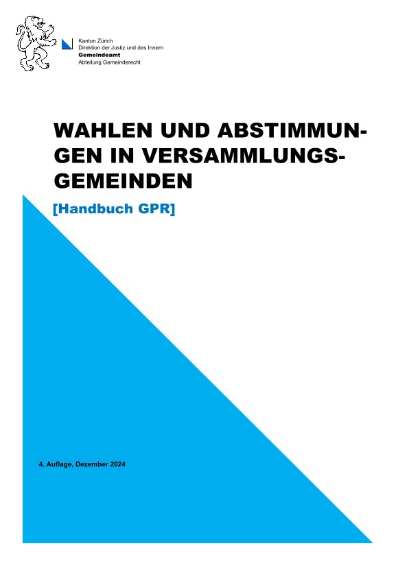 Handbuch Gesetz über die politischen Rechte