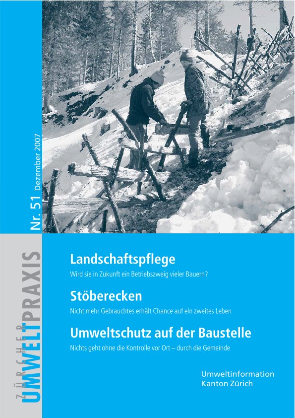 Zürcher UmweltPraxis Nr. 51, vollständige Ausgabe: Ein wichtiger Gesichtspunkt: Der CO2-Ausstoss muss gesenkt werden